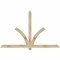 Ekena Millwork Redmond Rough Sawn Timber Gable Bracket, Douglas Fir, 84"W x 53"H x 2"D x 4"F, 15/12 Pitch GBW084X53X0204RED00RDF - alternate 1